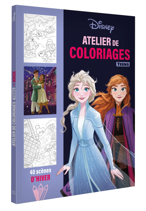 Könyv DISNEY - Atelier de coloriages Teens - L'hiver 