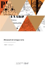 Carte Almanach de la langue verte 