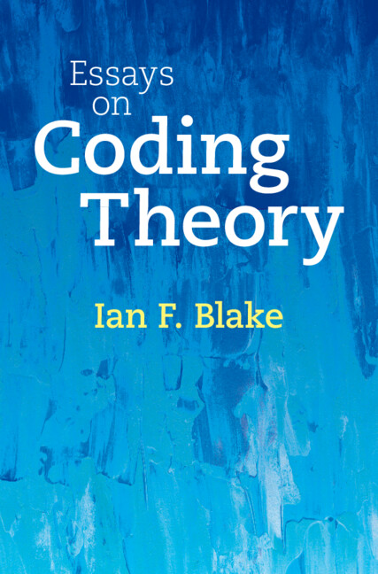 Boek Essays on Coding Theory Ian F. Blake