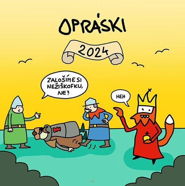 Book Opráski - Kalendář 2024 nástěnný 