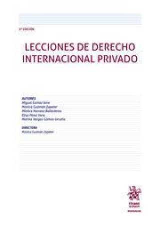 Book LECCIONES DE DERECHO INTERNACIONAL PRIVADO GUZMAN ZAPATER