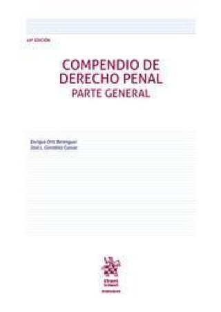 Książka COMPENDIO DE DERECHO PENAL PARTE GENERAL 10ª EDICION GONZALEZ CUSSAC