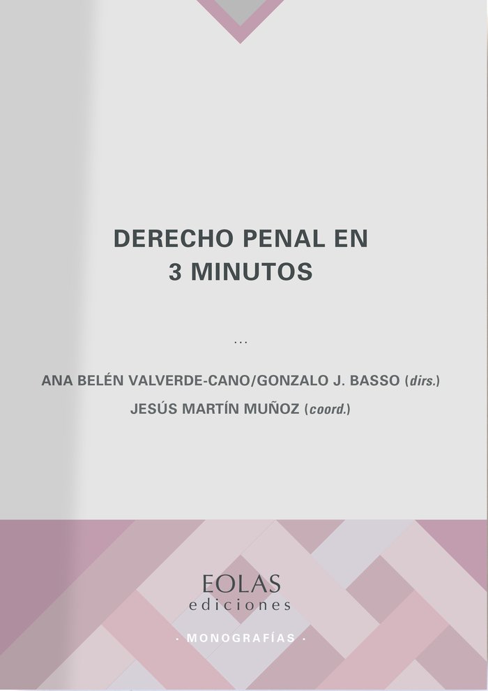 Βιβλίο Derecho penal en 3 minutos VALVERDE-CANO