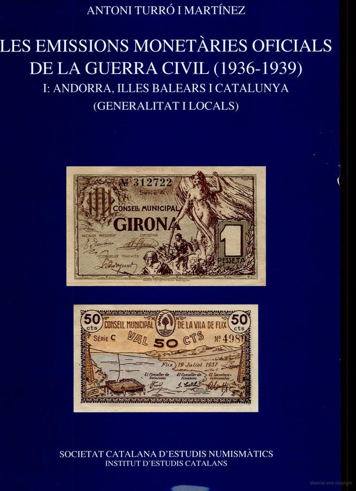 Kniha LES EMISSIONS MONETARIES OFICIALS DE LA GUERRA CIVIL (1936-1 TURRO I MARTINEZ