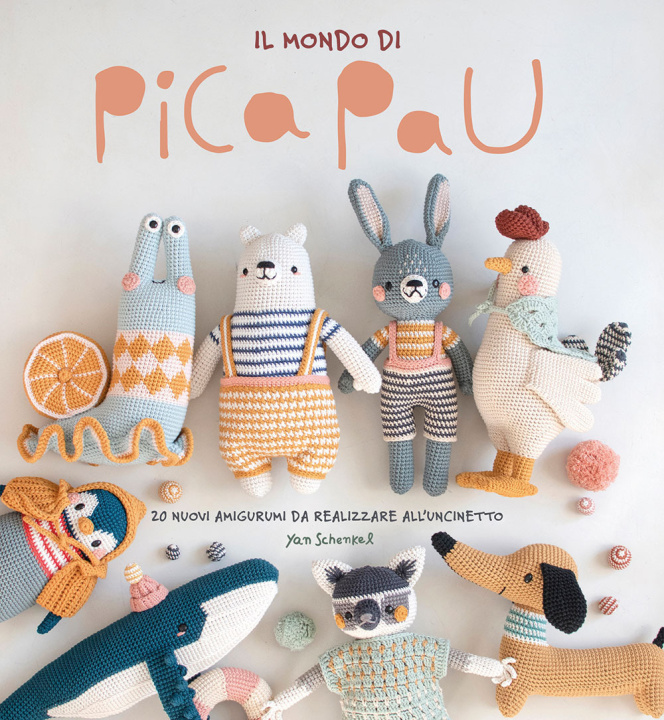 Könyv mondo di Pica Pau. Amigurumi Yan Schenkel