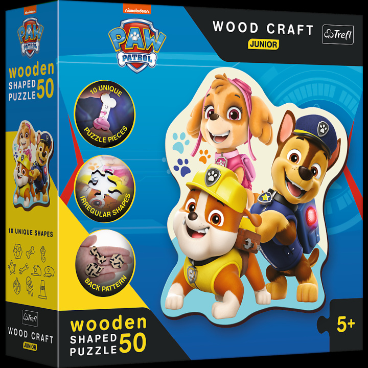Hra/Hračka Puzzle 50 drewniane Wood Craft Junior Zabawny Psi Patrol 20240 