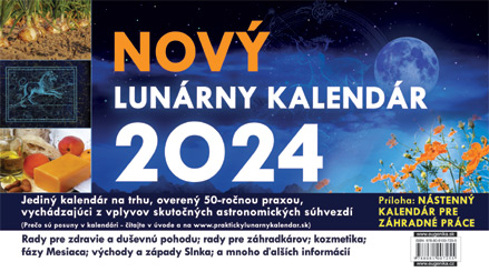 Książka Lunárny kalendár 2024 Vladimír Jakubec