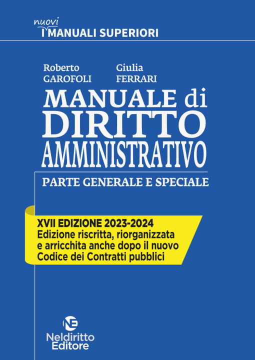 Kniha Manuale di diritto amministrativo. Parte generale e speciale Roberto Garofoli
