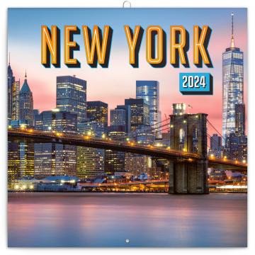 Kniha Kalendář 2024 pozn: New York (západní verze) 