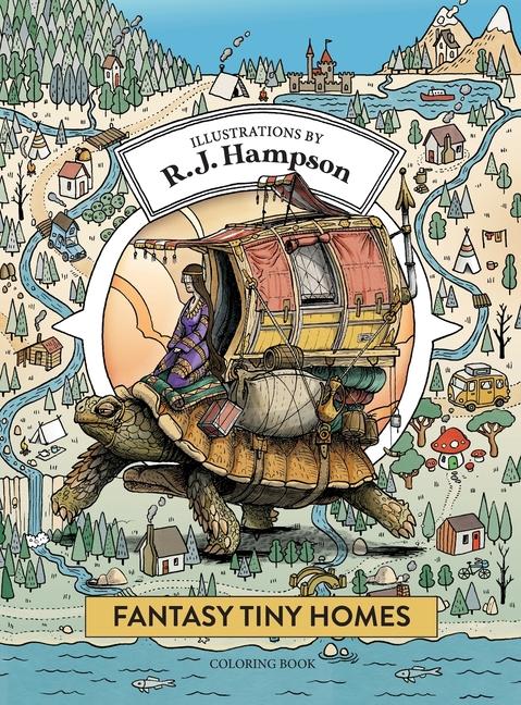 Kniha Fantasy Tiny Homes Coloring Book R.J. Hampson