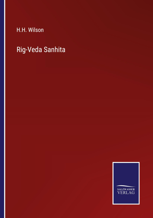 Книга Rig-Veda Sanhita 
