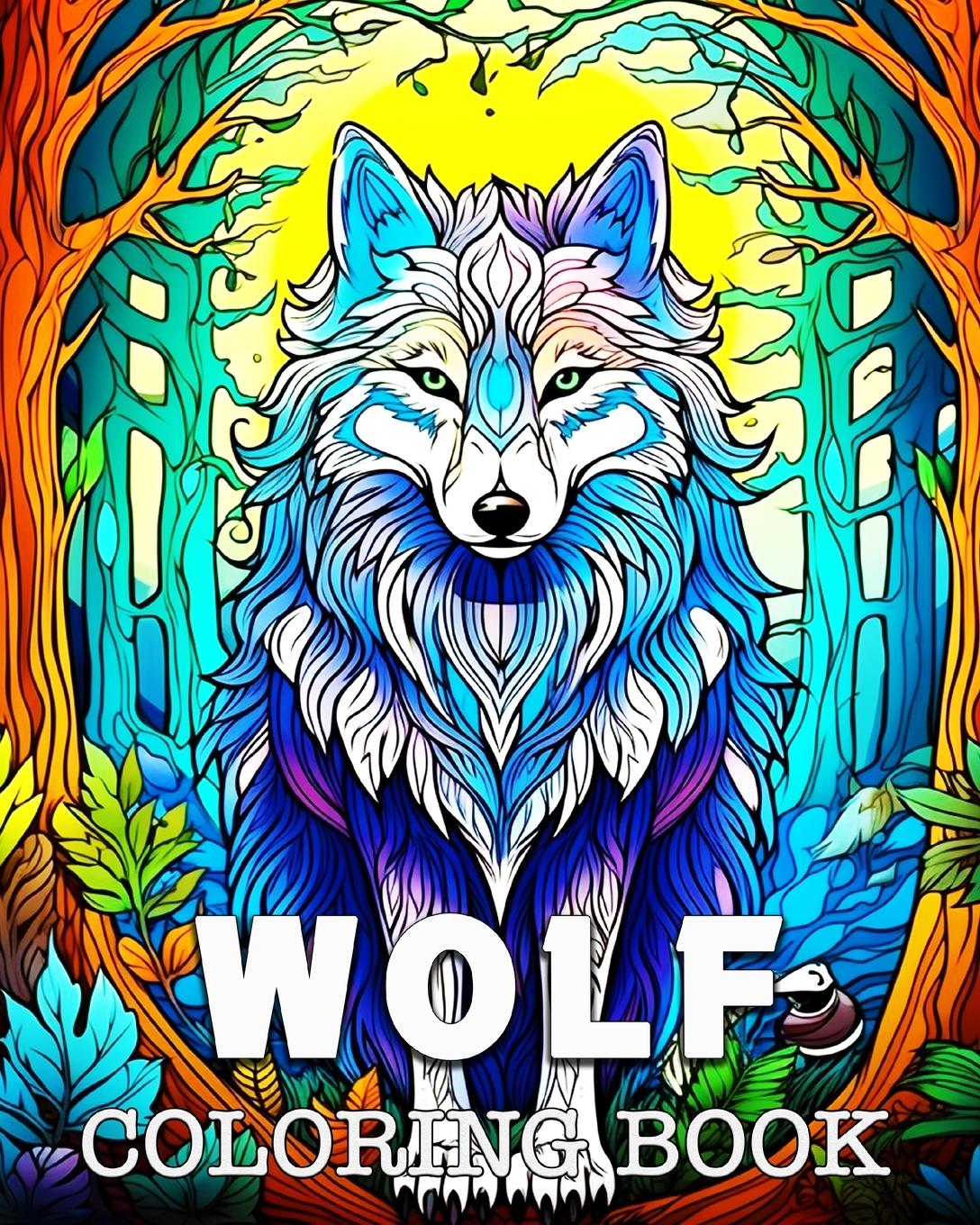 Könyv Wolf Coloring Book 