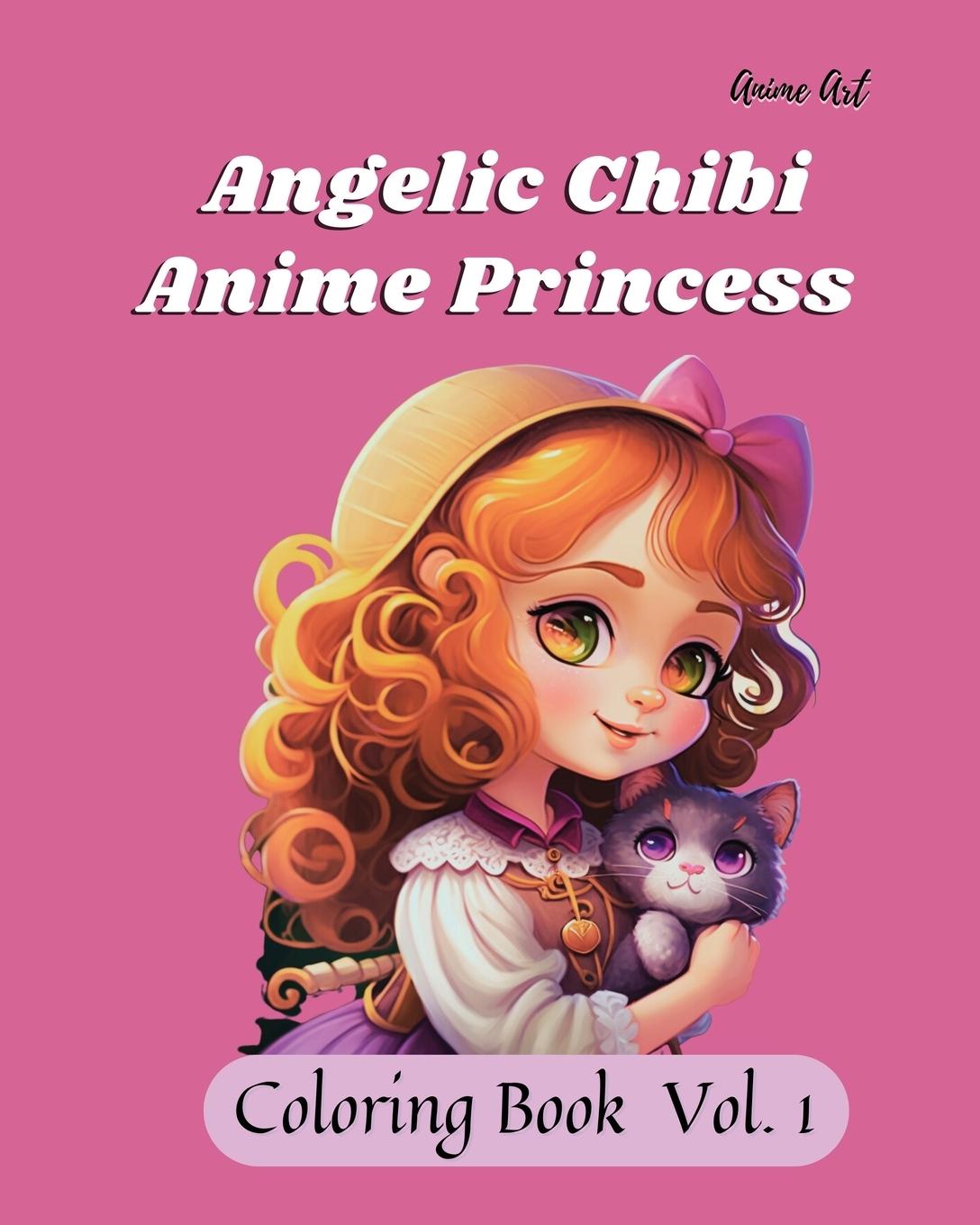 Kniha Anime Art Angelic Chibi Anime Princess Coloring Book 