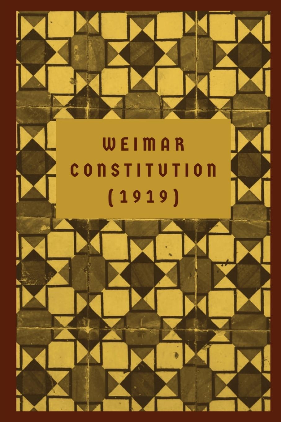 Knjiga The Weimar Constitution German Bundestag