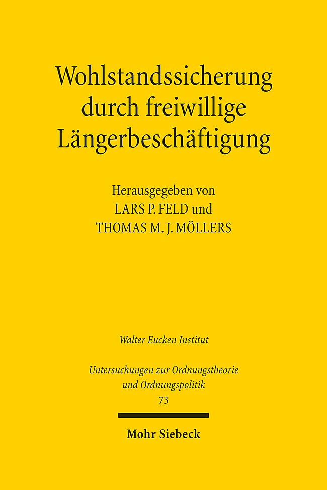 Book Wohlstandssicherung durch freiwillige Längerbeschäftigung Thomas M. J. Möllers