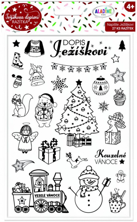 Carte Aladine Razítka Stampo Christmas - Dopis Ježíškovi 27 ks 