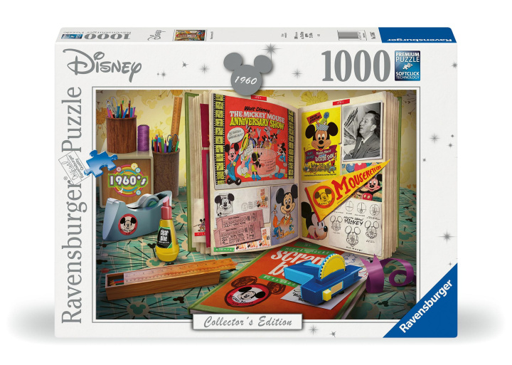 Játék Ravensburger Puzzle 17585 - 1960 Mickey Anniversary - 1000 Teile Disney Puzzle für Erwachsene und Kinder ab 14 Jahren 