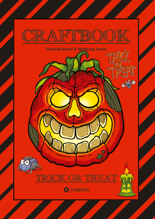 Book CRAFTBOOK - 100 SEITEN GESPENSTISCHES HALLOWEEN - GEISTERSPIEL - RÄTSEL - GRUSELIGE MOTIVE - DIA DE MUERTOS Gabriele André