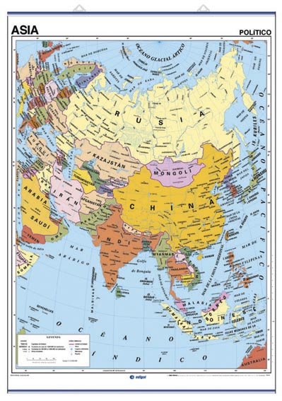 Knjiga ASIA FISICO POLITICO EDIGOL EDICIONES