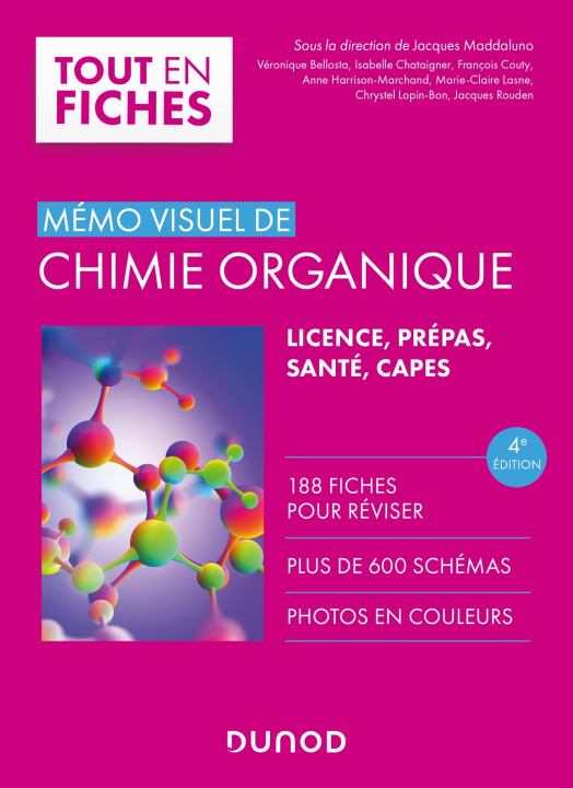 Carte Mémo visuel de chimie organique - 4e éd. Jacques Maddaluno