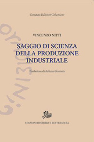 Kniha Saggio di scienza della produzione industriale Vincenzo Nitti