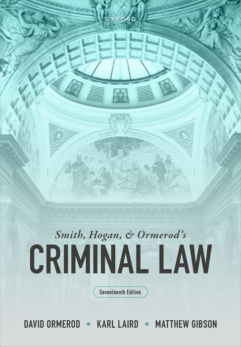 Kniha Smith, Hogan and Ormerod's Criminal Law 17/e (Paperback) 