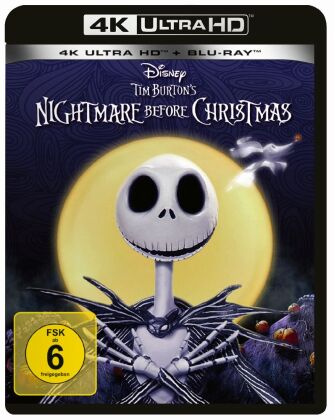 Видео Nightmare before Christmas 4K, 1 UHD-Blu-ray + 1 Blu-ray 