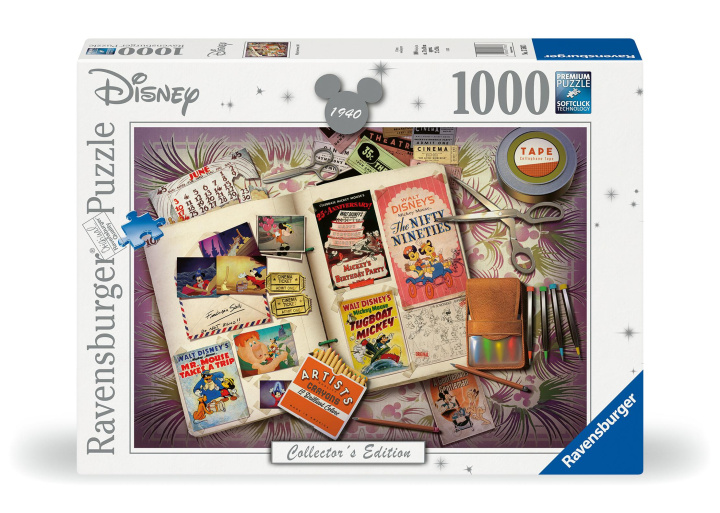 Hra/Hračka Ravensburger Puzzle 17583 - 1940 Mickey Anniversary - 1000 Teile Disney Puzzle für Erwachsene und Kinder ab 14 Jahren 