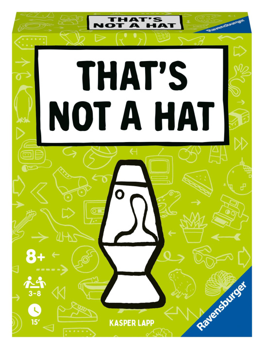 Gra/Zabawka Ravensburger - 22589 - That's not a hat - Pop Culture - Partyspiel, Kartenspiel für 3-8 Personen, lustige Unterhaltung ab 8 Jahren 