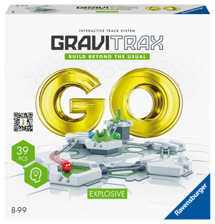 Joc / Jucărie Ravensburger GraviTrax GO Explosive. Kombinierbar mit allen GraviTrax Produktlinien, Starter-Sets, Extensions & Elements, Konstruktionsspielzeug ab 8 
