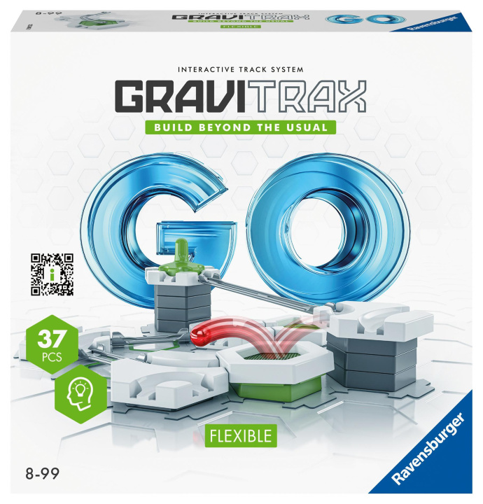 Game/Toy Ravensburger GraviTrax GO Flexible. Kombinierbar mit allen GraviTrax Produktlinien, Starter-Sets, Extensions & Elements, Konstruktionsspielzeug ab 8 J 