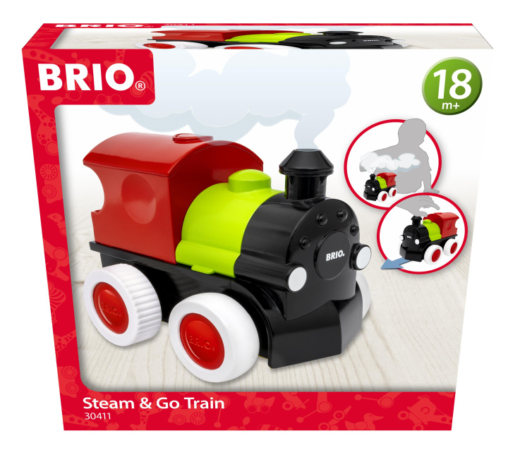 Hra/Hračka BRIO - 30411 Push & Go Zug mit Dampf | Spielzeug für Kleinkinder ab 18 Monate 