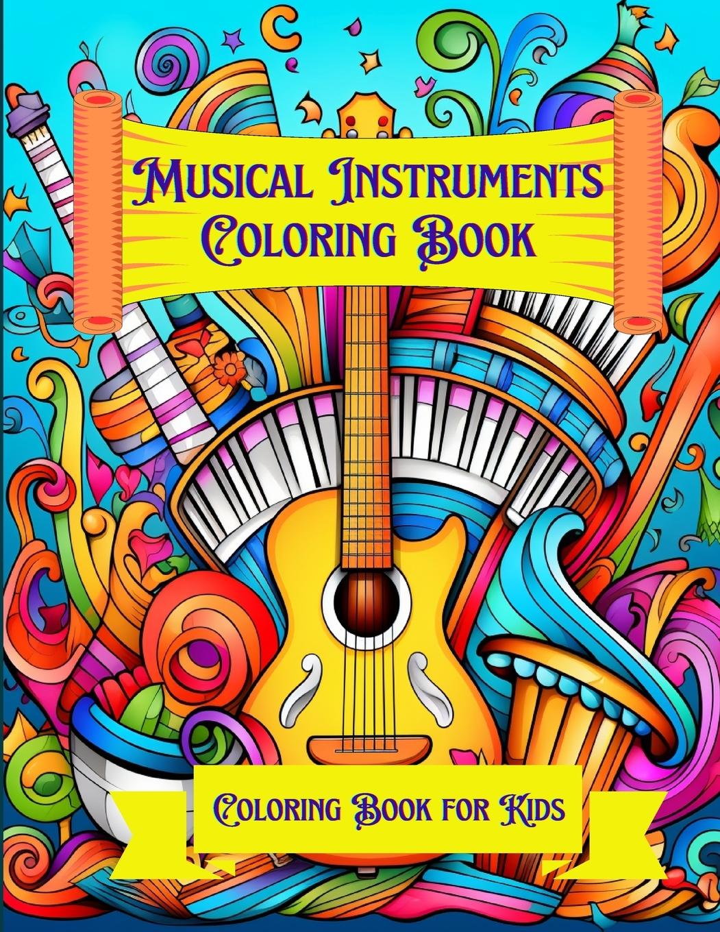 Buch Musical Instruments Coloring Book 