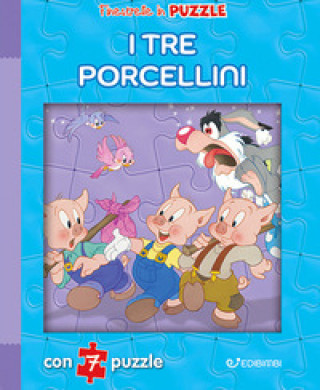 Kniha tre porcellini. Finestrelle in puzzle Claudio Cernuschi