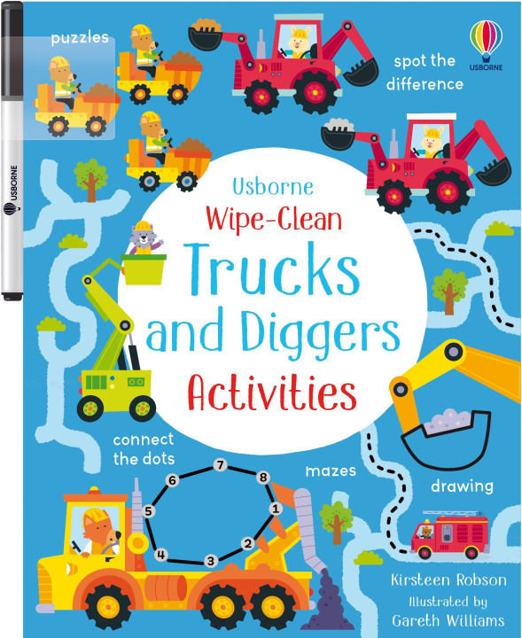 Kniha Wipe-Clean Trucks and Diggers Activities Kirsteen Robson