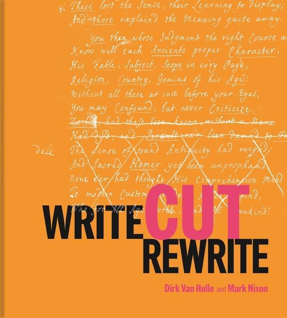 Book Write Cut Rewrite Dirk Van Hulle