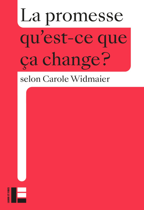 Knjiga La promesse Carole Widmaier