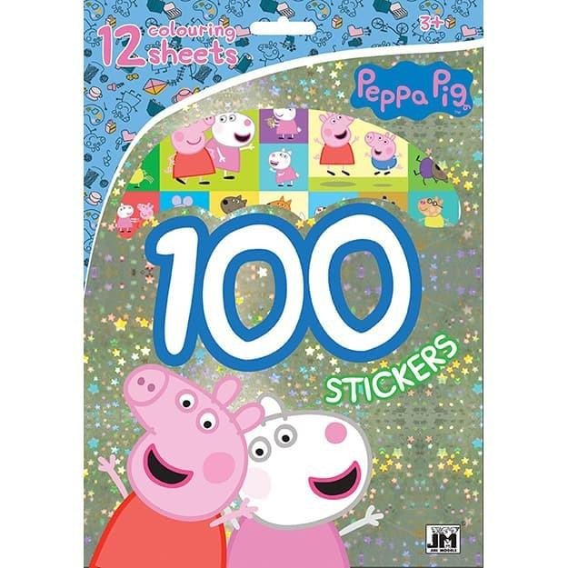 Livre Prasátko Peppa - 100 samolepek s omalovánkovými listy 