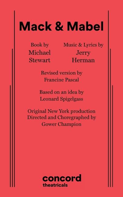 Book Mack & Mabel Jerry Herman
