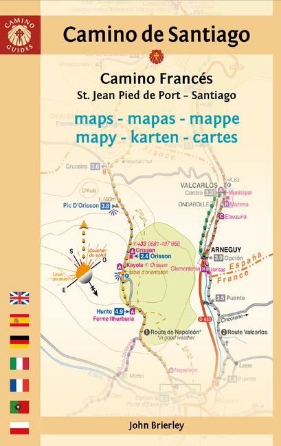 Carte Camino de Santiago Maps (Camino Francés): St. Jean Pied de Port - Santiago de Compostela 