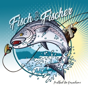 Buch Fish and Fishermen Coloring Book for Adults 