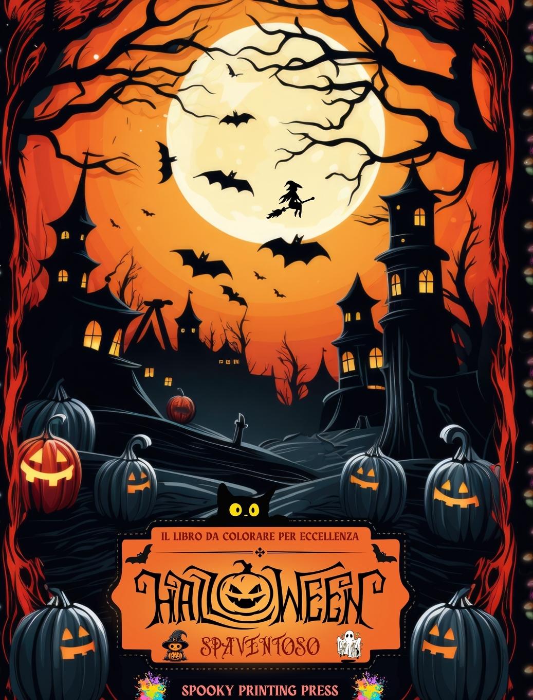 Carte Halloween spaventoso  - Il libro da colorare per eccellenza per gli appassionati di horror, adolescenti e adulti 