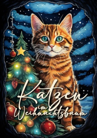 Carte Katzen im Weihnachtsbaum Malbuch für Erwachsene Monsoon Publishing