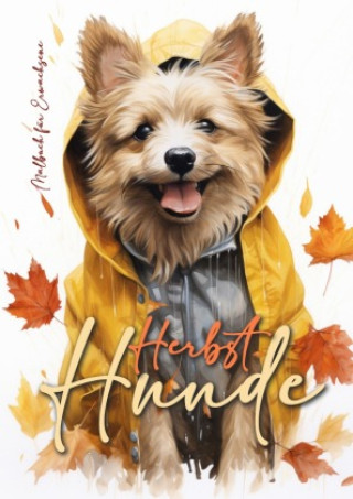 Carte Herbst Hunde Malbuch für Erwachsene Monsoon Publishing