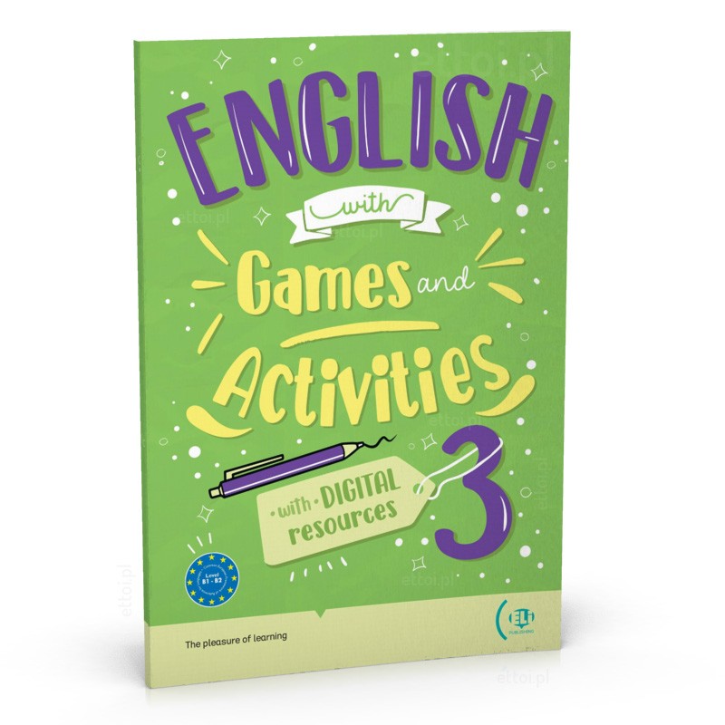 Книга English with Games and Activities 3 with digital resources + audio online B1-B2 