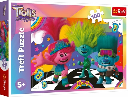 Game/Toy Puzzle Trollové 3 Zábavní Trollové 100 dílků 