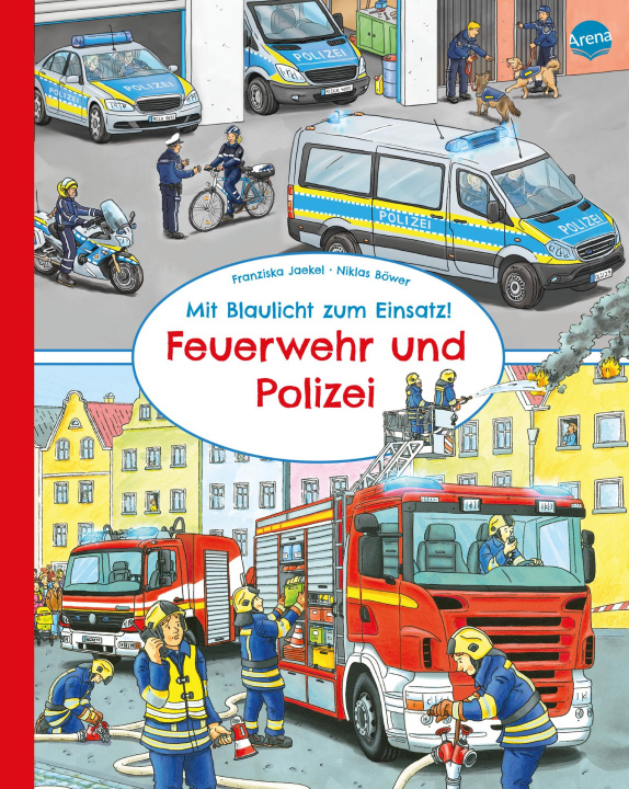 Carte Mit Blaulicht zum Einsatz! Feuerwehr und Polizei Niklas Böwer