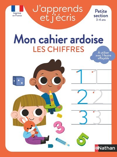 Knjiga J'apprends et j'écris - Mon cahier ardoise Les chiffres PS Stéphanie Grison