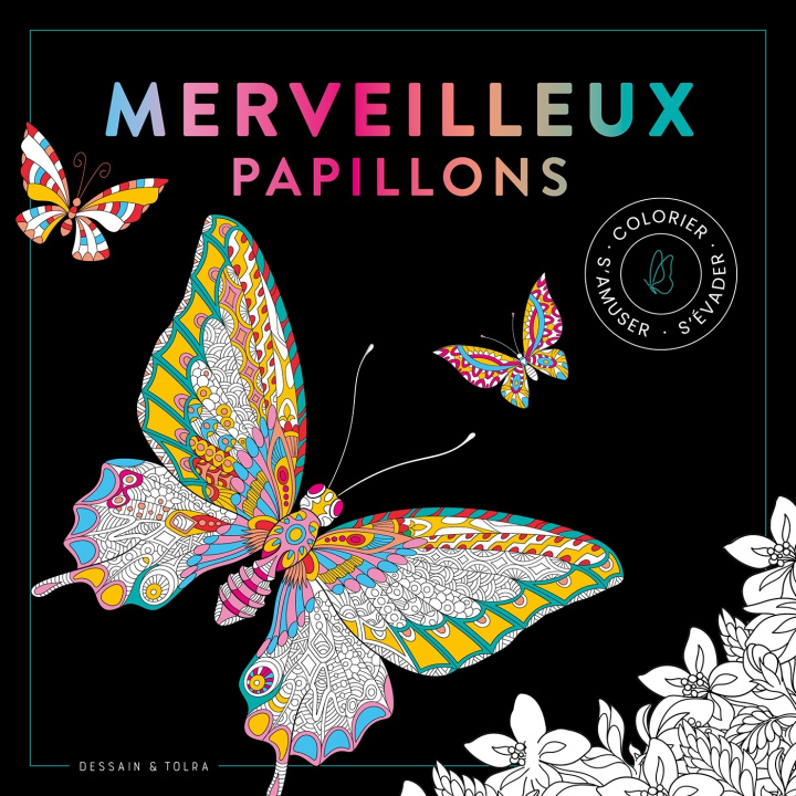 Knjiga Black coloriage Merveilleux papillons - NP 