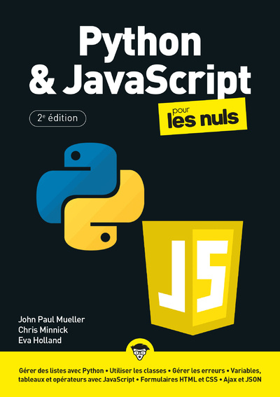 Book Python et JavaScript Mégapoche pour les Nuls 2e édition Eva Holland